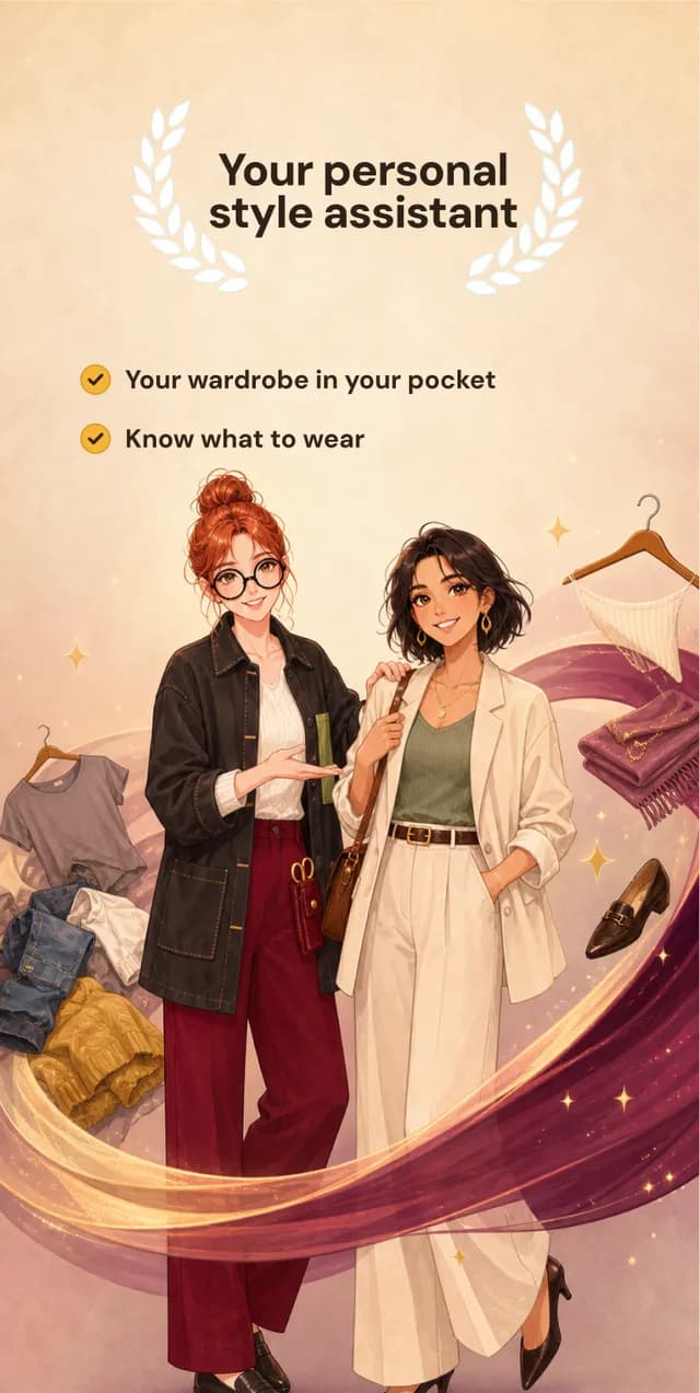 Your personal style assistant: your wardrobe in your pocket, know what to wear