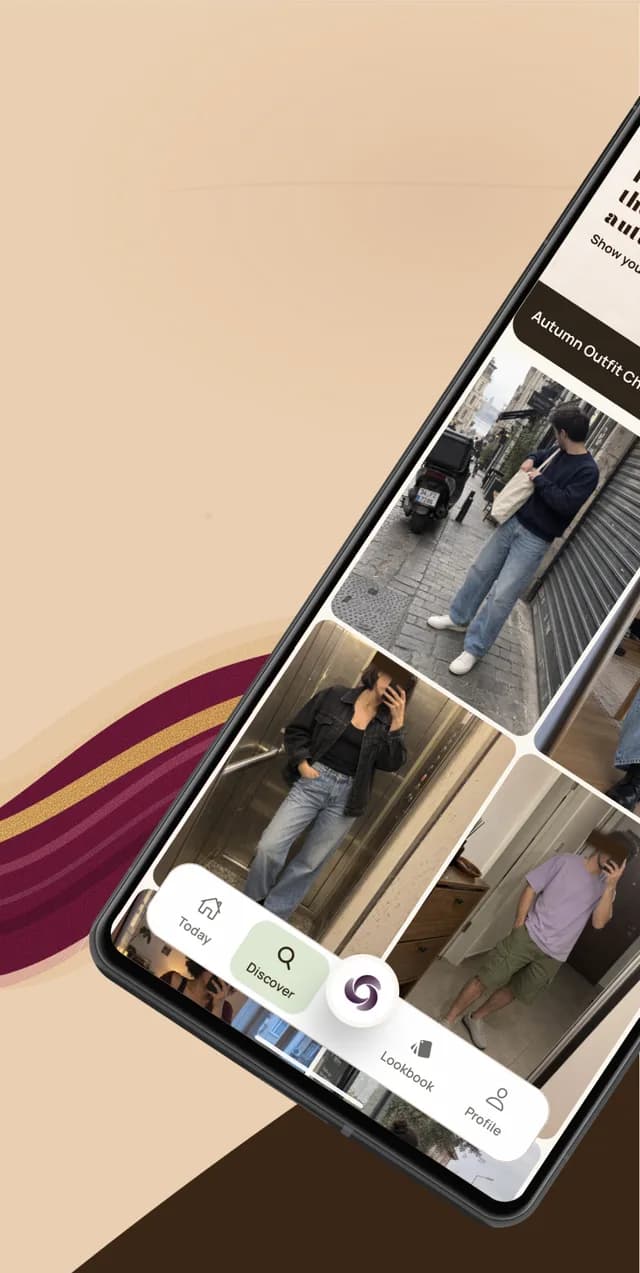 Find inspiration in others: the Discover screen with an outfit challenge