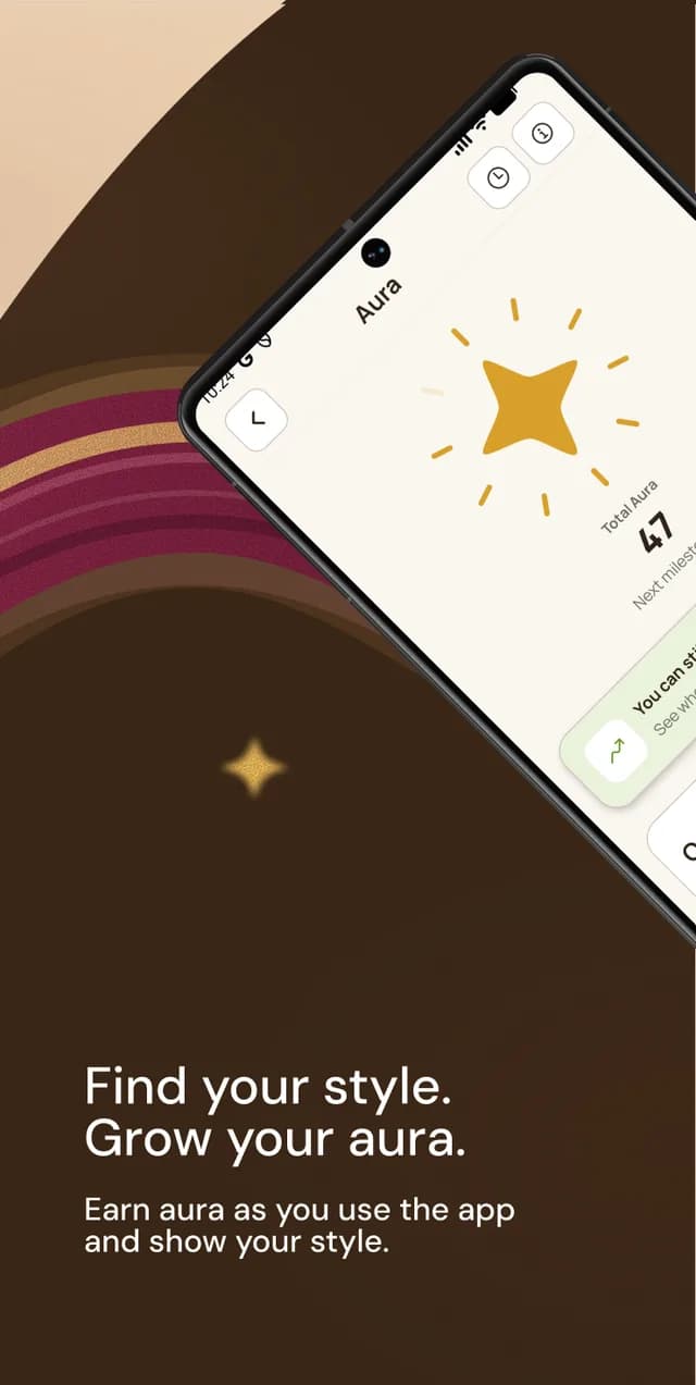 Find your style, grow your aura: the Aura screen