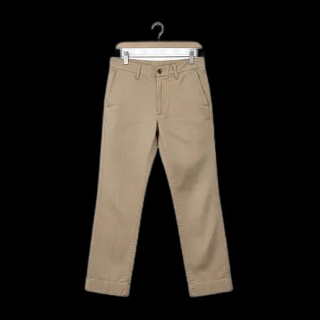 Bej klasik chino pantolon