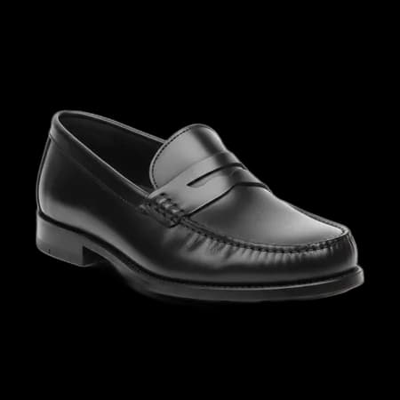 Siyah klasik loafer