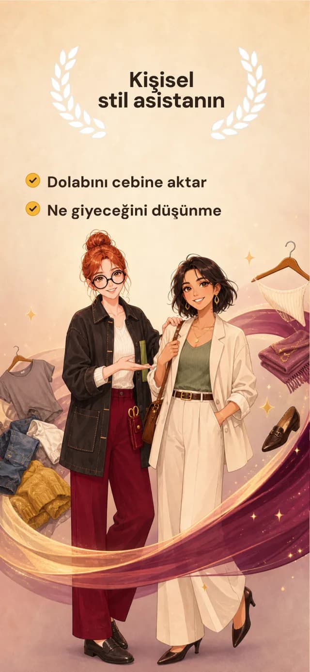 Kişisel stil asistanın: dolabını cebine aktar, ne giyeceğini düşünme
