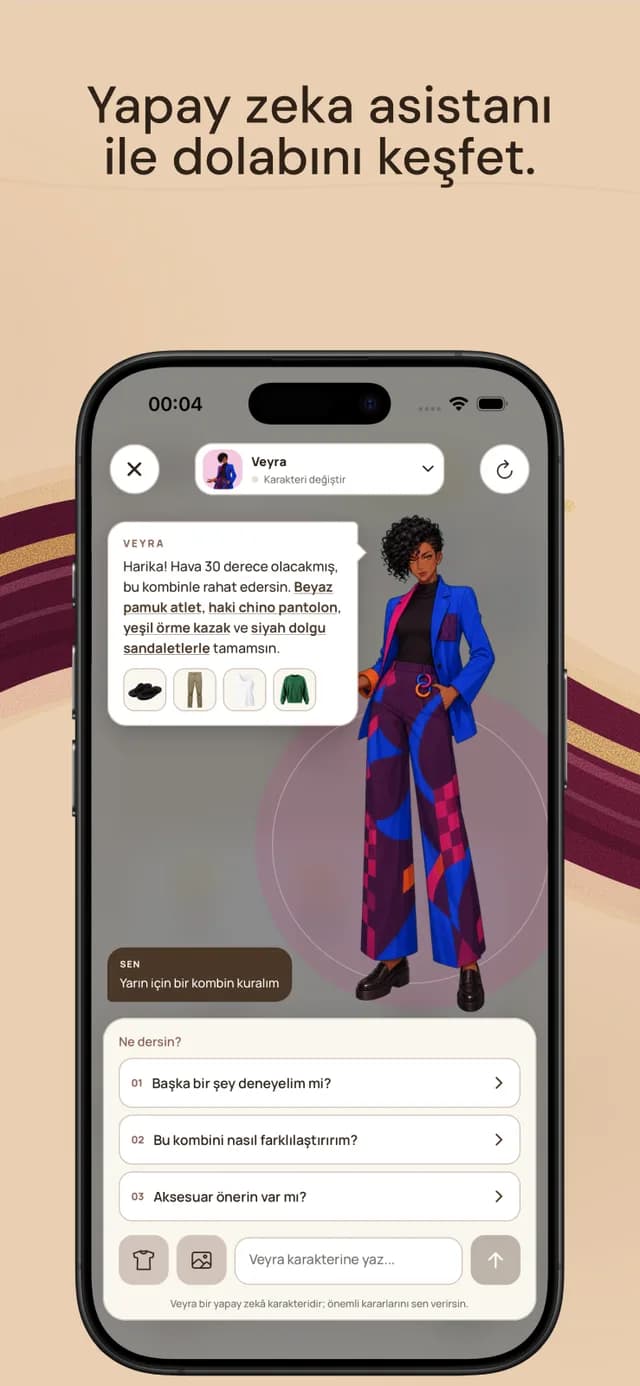 Yapay zekâ asistanı ile dolabını keşfet: Billie ile sohbet ve kombin önerisi